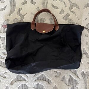 Black Longchamp Le Pliage Original tote bag- Size Large